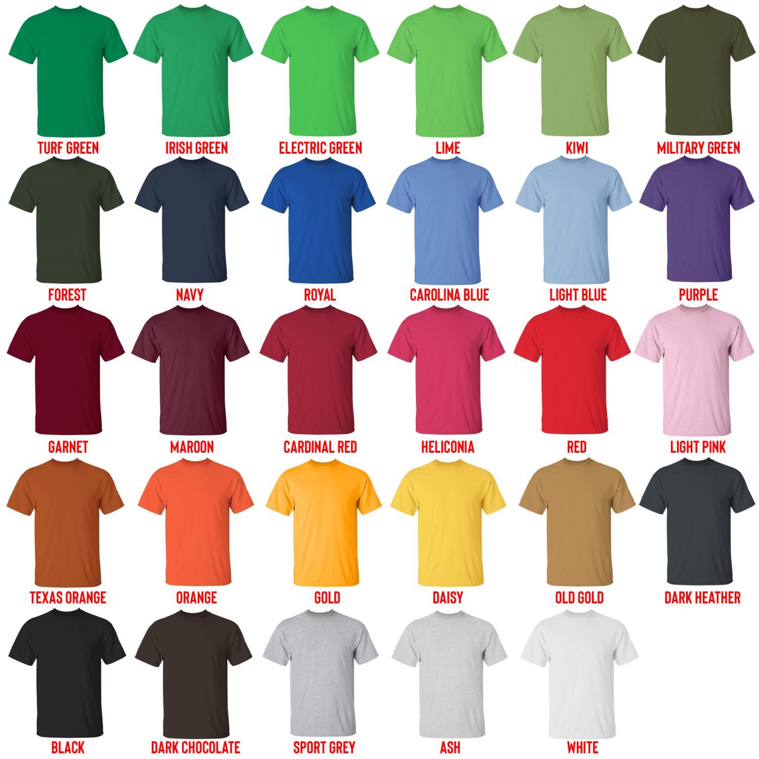 t shirt color chart - Tom And Jerry Merch