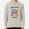 ssrcolightweight sweatshirtmensoatmeal heatherfrontsquare productx1000 bgf8f8f8 13 - Tom And Jerry Merch